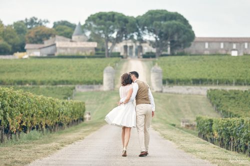 A l’entrée du Chateau Saint-George à Saint-Emilion